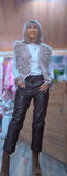 Adeline Sleeveless Fringe Cardigan – Taupe or Chocolate