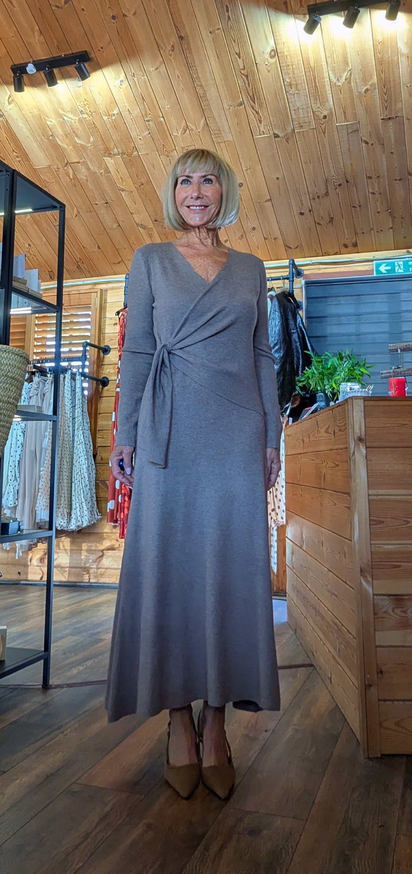 Libby Wrap-Style Maxi Dress